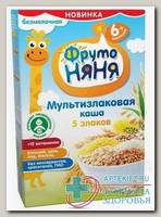 ФрутоНяня Каша безмолочная мультизлаковая 5 злаков 200г 6+мес N 1