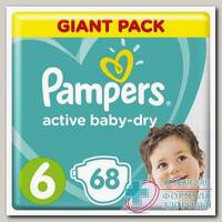 Подгузники Памперс Active Baby Dry 13-18 кг (р-р 6) N 68